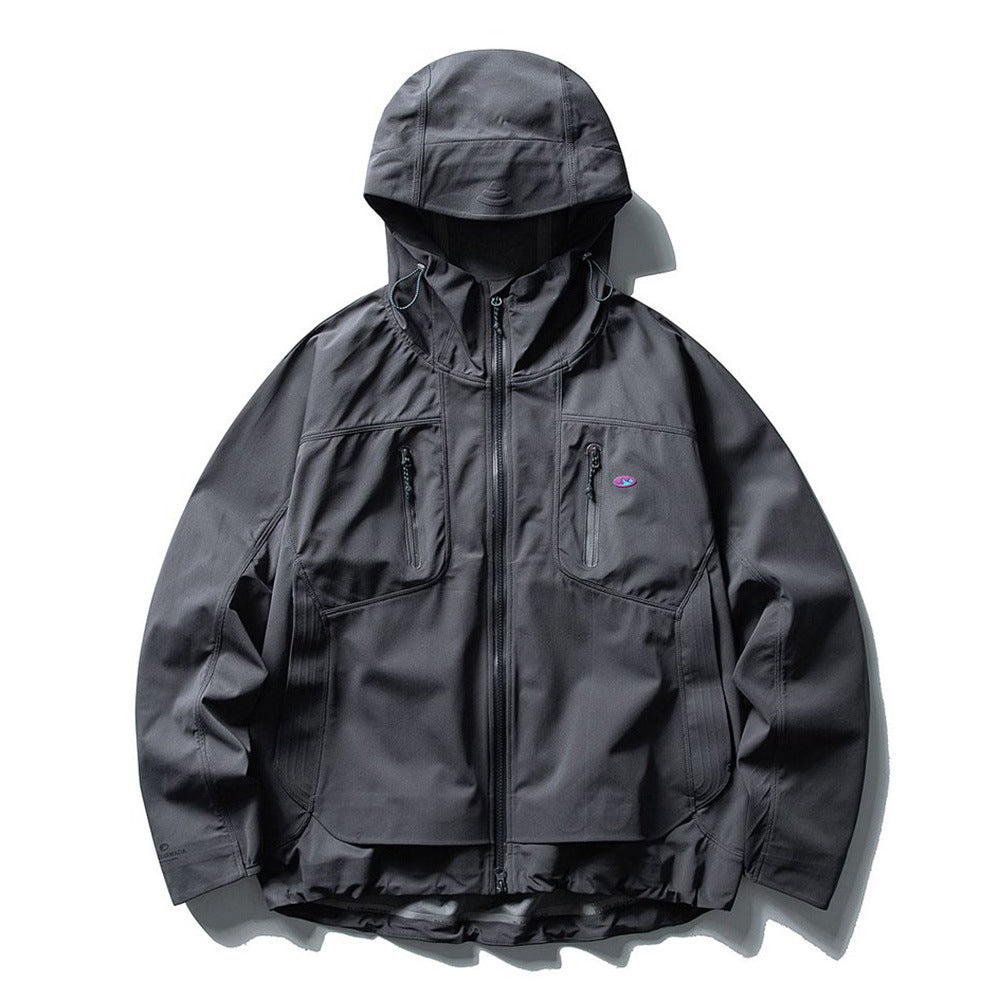 Double zipper jacket jacket