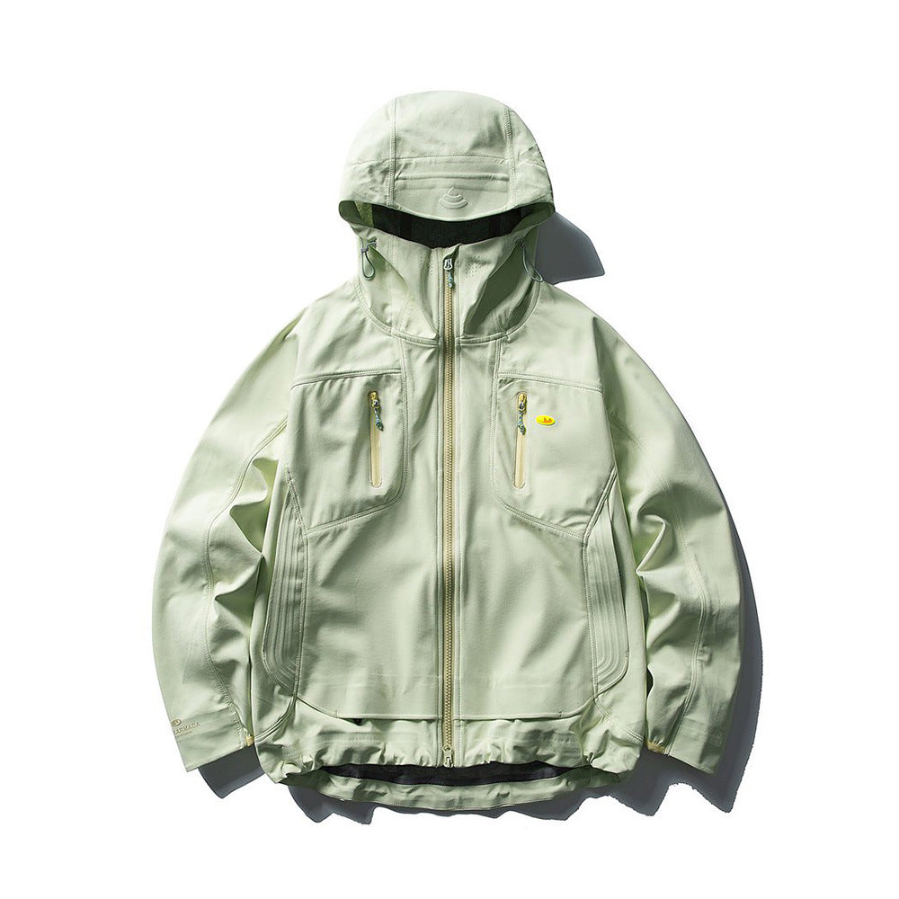 Double zipper jacket jacket